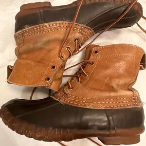 LL Bean 6 inch lace up boots size 7 Women’s